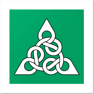 Figure Eight Endless Knot Triangle Posters and Art